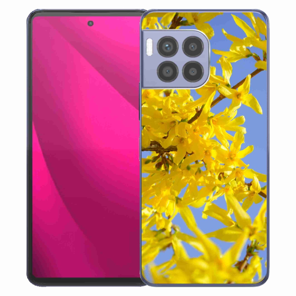 Gelový kryt mmCase na T-Mobile T Phone 2 Pro - žluté květy