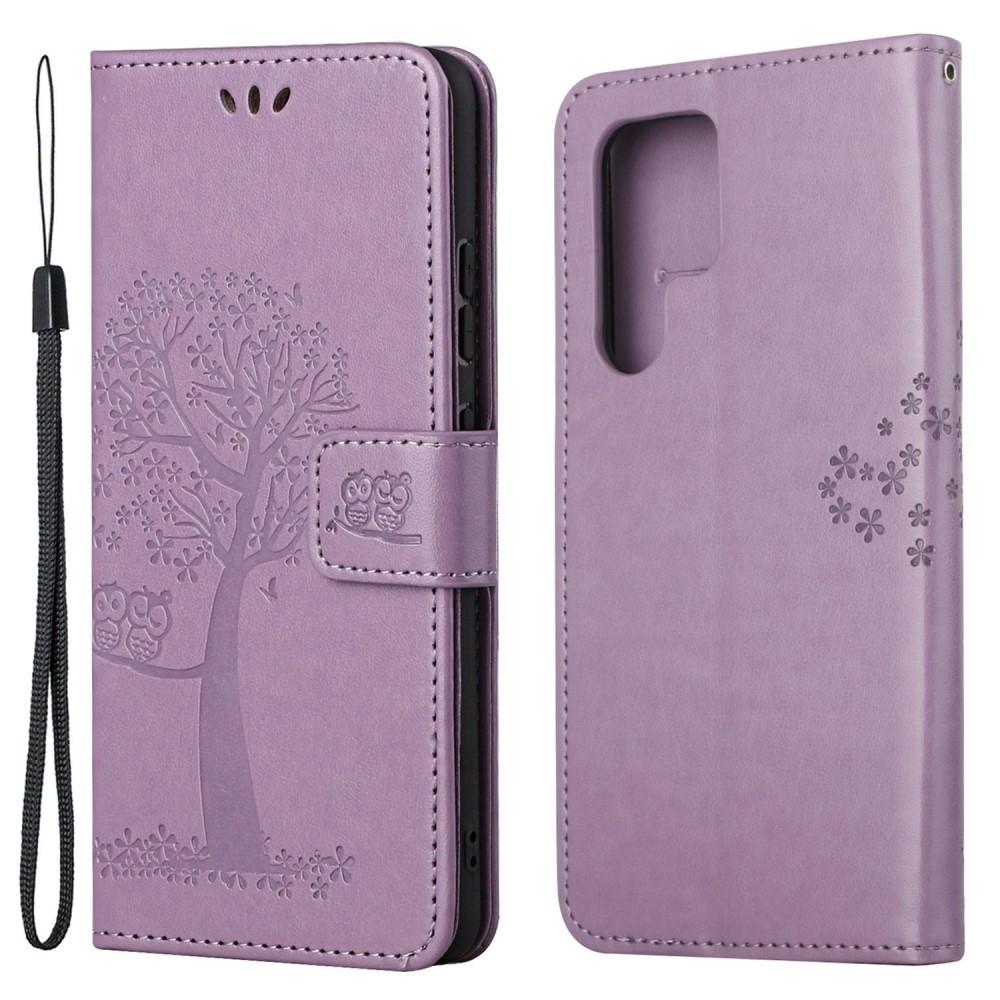 Tree knížkové pouzdro na Samsung Galaxy S24 Ultra - světlefialové