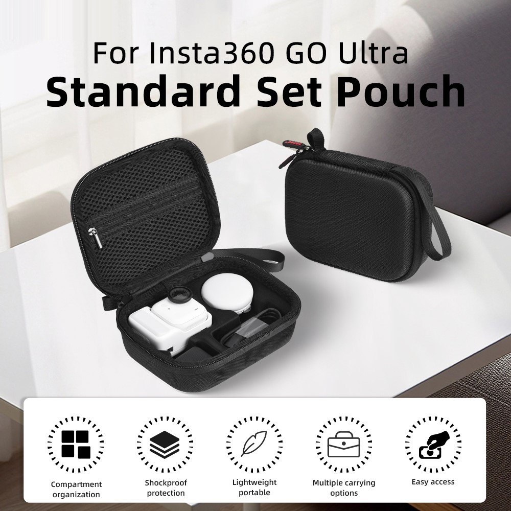 BRDRC úložné pouzdro pro Insta360 GO Ultra Standard Edition s karabinou