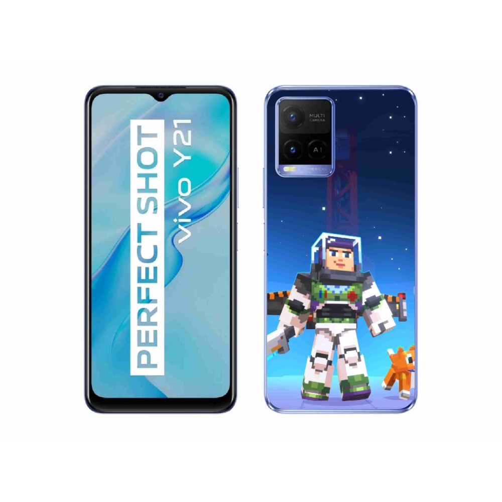 Gelový kryt mmCase na Vivo Y21/Y21s/Y33s - minecraft 2