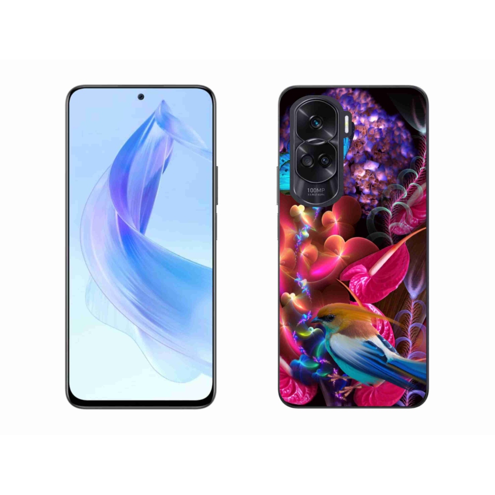 Gelový kryt mmCase na Honor 90 Lite - barevné květiny