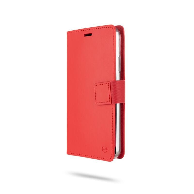 Roar PU kožené peněženkové pouzdro na mobil iPhone 11 Pro 5.8 (2019) - červené