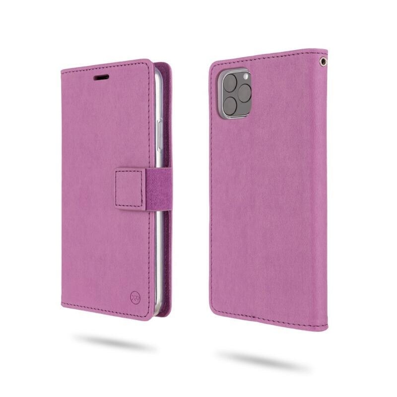 Roar PU kožené peněženkové pouzdro na mobil iPhone 11 Pro 5.8 (2019) - fialové