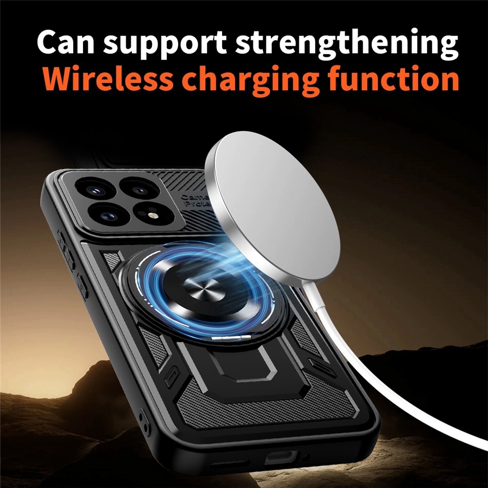 Robust odolný kryt s MagSafe na Xiaomi Poco F8 Pro 5G - černý