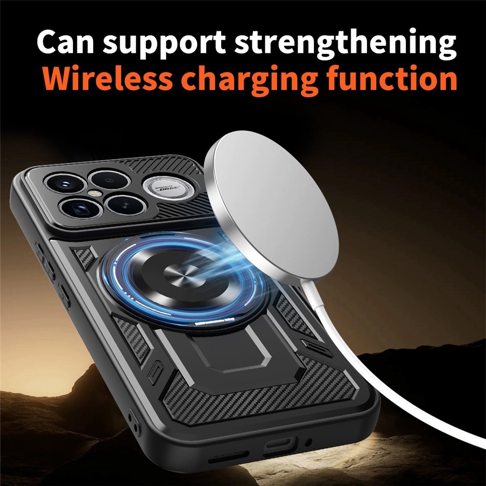 Robust odolný kryt s MagSafe na Xiaomi Poco F8 Ultra 5G - černý