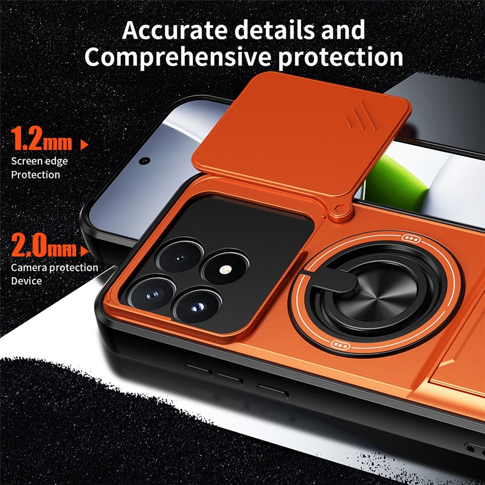 Robuste odolný kryt na Xiaomi Poco F9 Pro 5G - oranžový