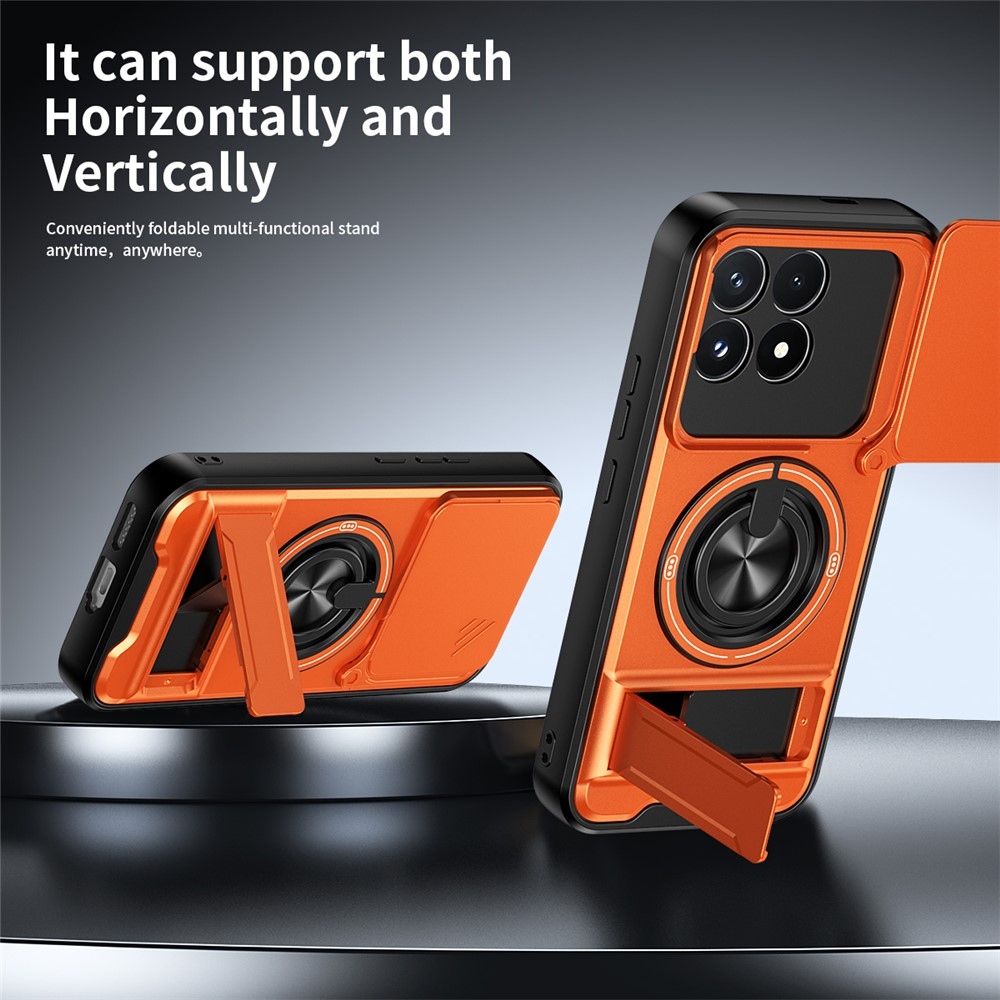 Robuste odolný kryt na Xiaomi Poco F9 Pro 5G - oranžový