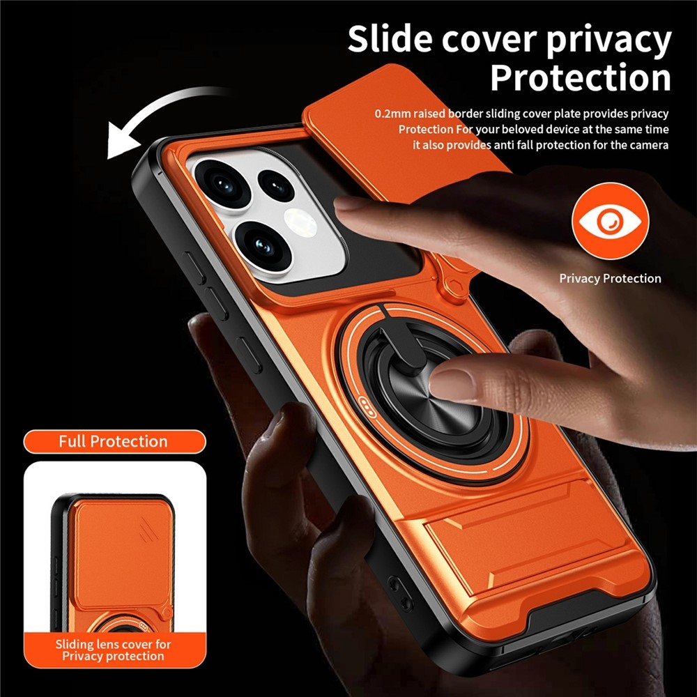 Robuste odolný kryt s MagSafe na Oppo Reno 16 Pro 5G/Oppo Reno 16 5G - oranžový