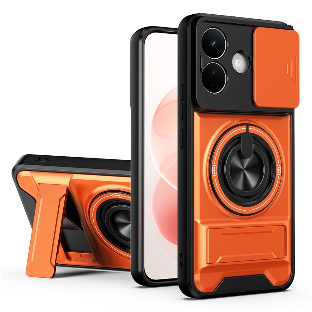 Robuste odolný kryt s MagSafe na Xiaomi Redmi Note 17 Pro 5G - oranžový