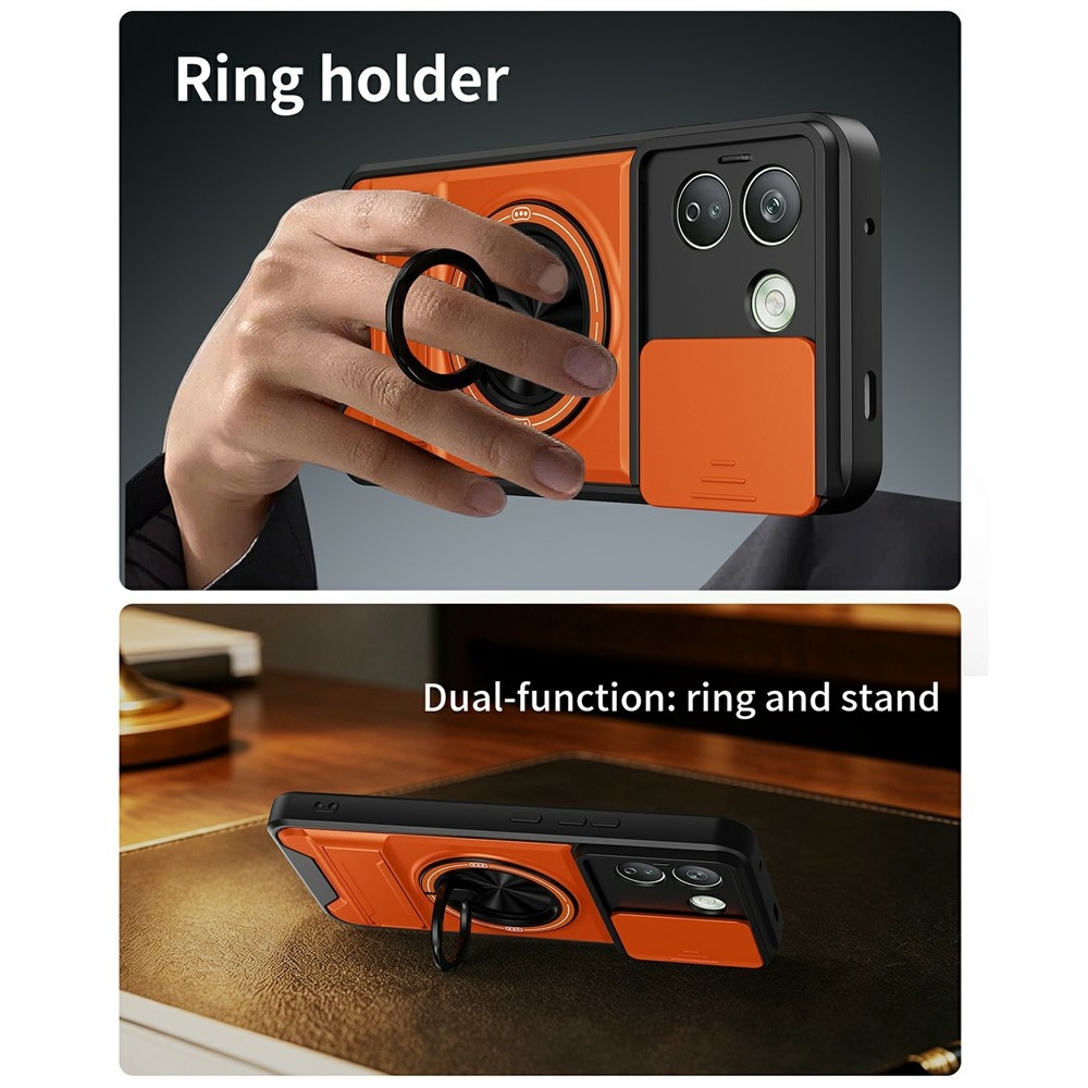 Robuste odolný kryt s MagSafe na Xiaomi Redmi Note 17 Pro Max 5G - oranžový