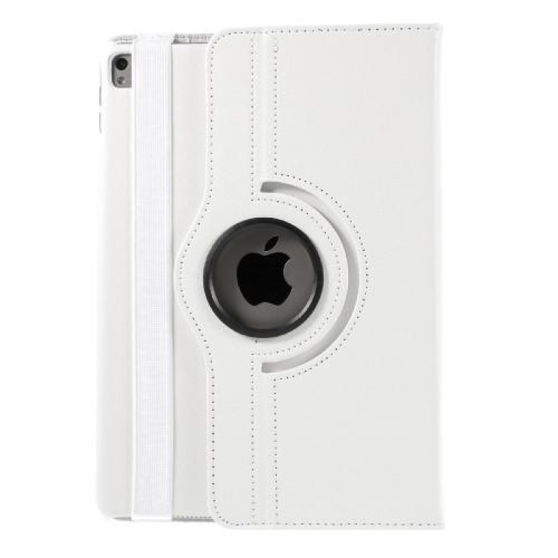 Rotační klopové pouzdro z PU kůže na iPad Pro 9.7 - bílé