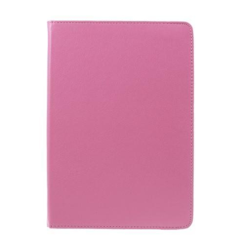 Rotační klopové pouzdro z PU kůže na iPad Pro 9.7 - růžové