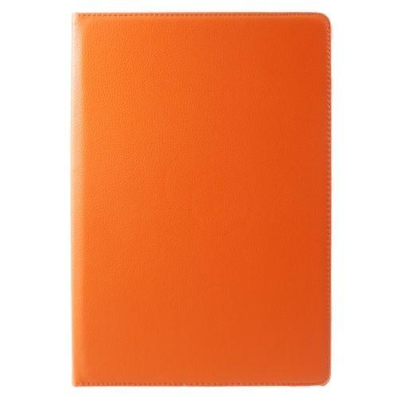 Rotary PU kožené pouzdro s otočným uchycením na iPad Pro 12.9 (2017) - oranžové