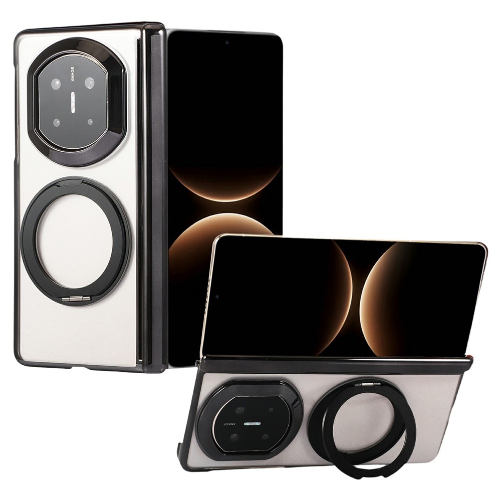 Rotate plastový kryt s výklopným stojánkem a MagSafe na Huawei Mate X7 - černý