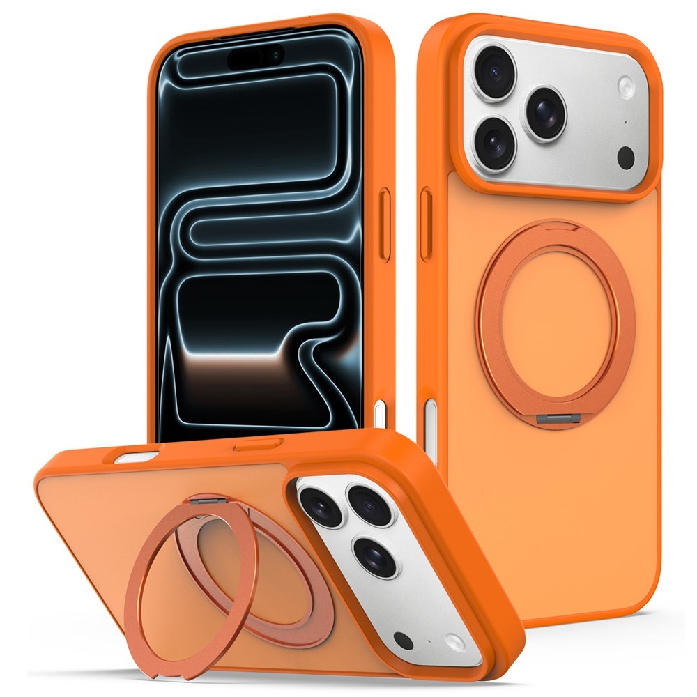Rotaty gelový obal s pevnými zády a MagSafe na iPhone 18 Pro Max/17 Pro Max - oranžový