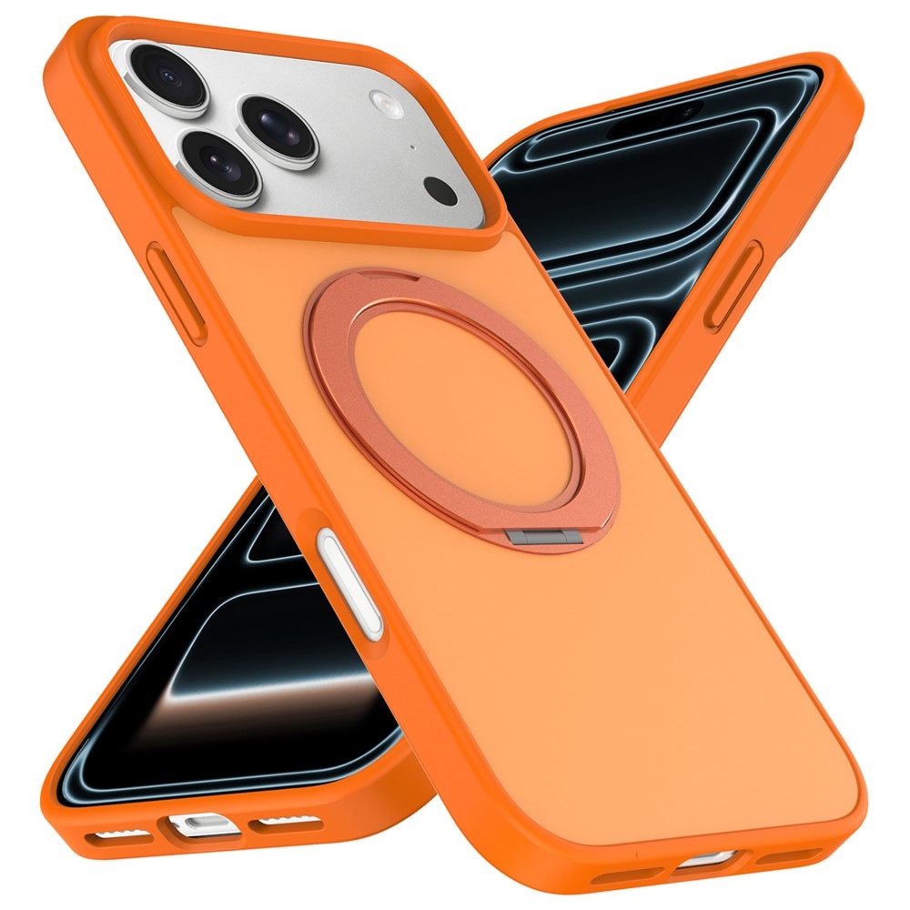 Rotaty gelový obal s pevnými zády a MagSafe na iPhone 18 Pro Max/17 Pro Max - oranžový