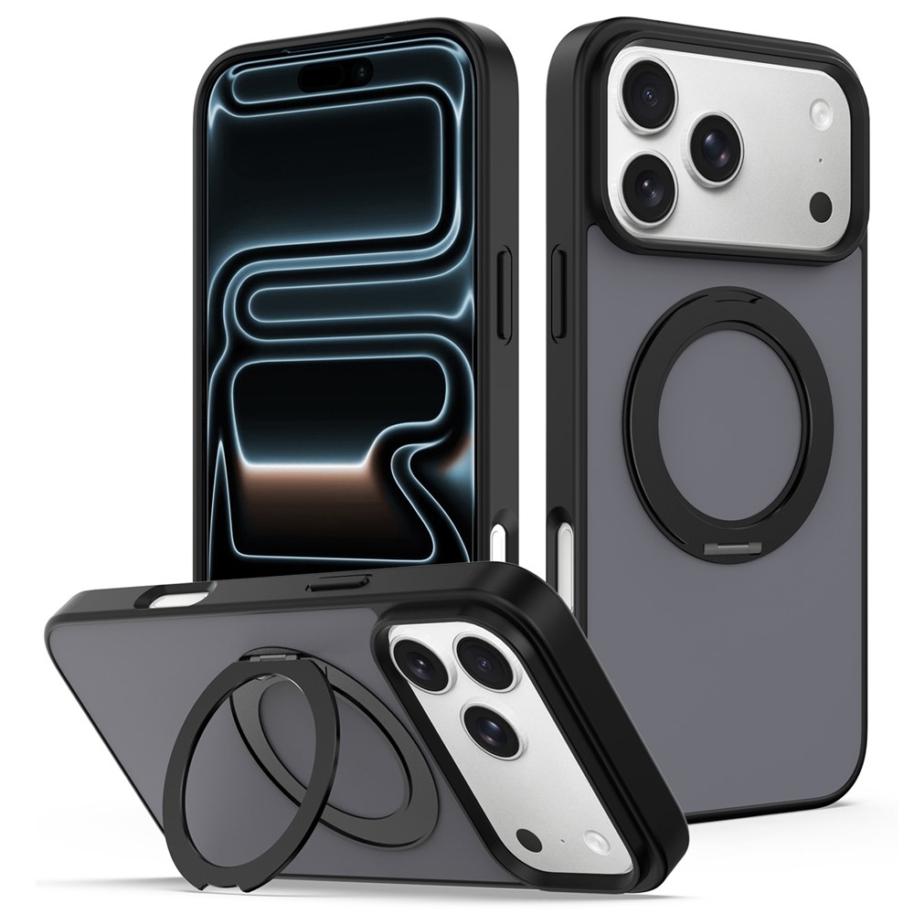 Rotaty gelový obal s pevnými zády a MagSafe na iPhone 18 Pro Max/17 Pro Max - šedý