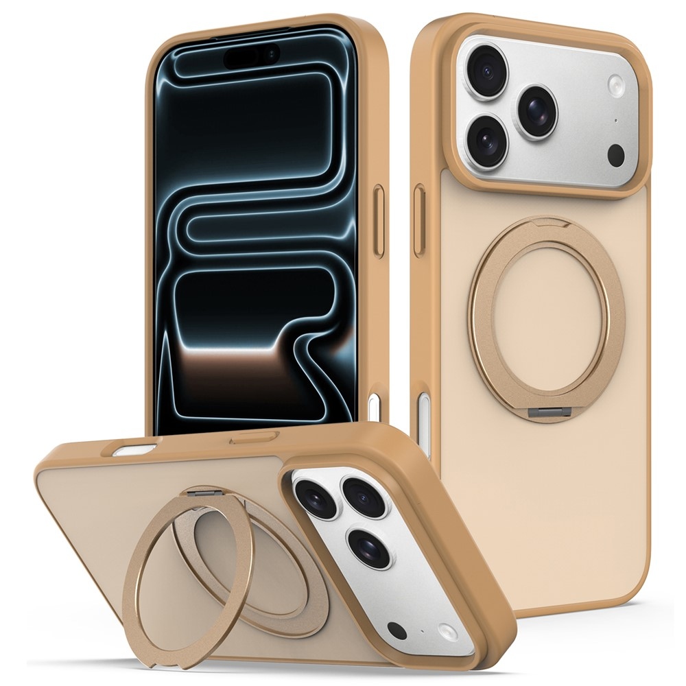 Rotaty gelový obal s pevnými zády a MagSafe na iPhone 18 Pro Max/17 Pro Max - zlatý