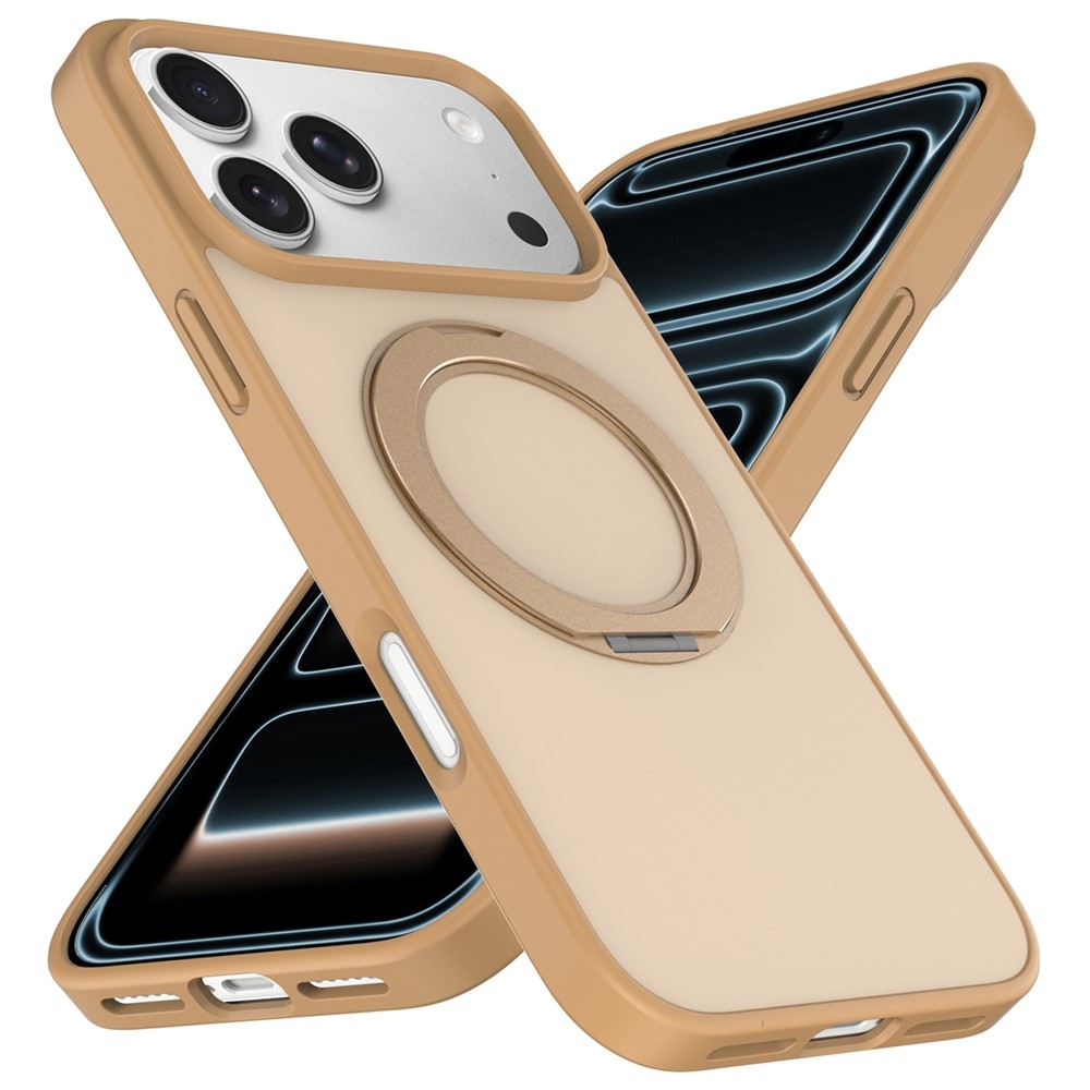 Rotaty gelový obal s pevnými zády a MagSafe na iPhone 18 Pro Max/17 Pro Max - zlatý