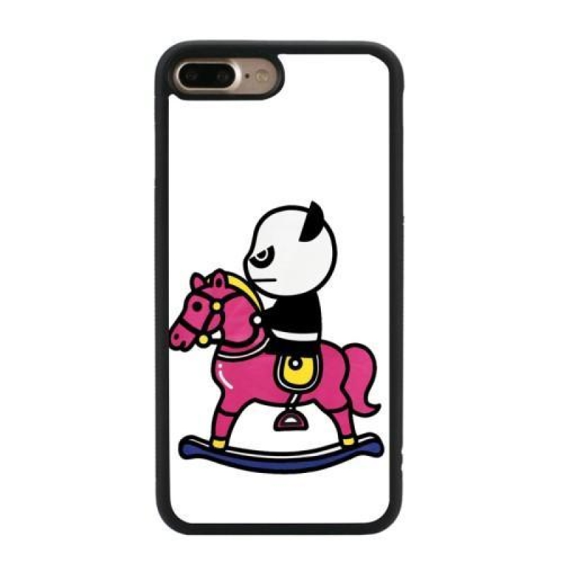 Rough gelový obal na iPhone 8 Plus a iPhone 7 Plus - panda v brýlích