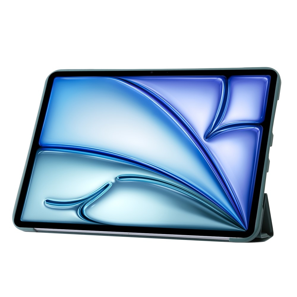 Origamis chytré polohovací pouzdro na tablet iPad Air 13 (2024)/(2025) - tmavězelené