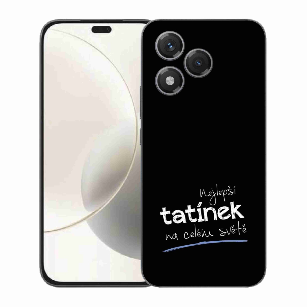 Gelový kryt mmCase na Honor 400 Lite - nejlepší tatínek 4 černé pozadí