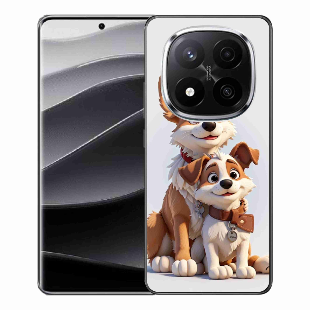 Gelový kryt mmCase na Xiaomi Redmi Note 14 Pro+ 5G - kreslení psi