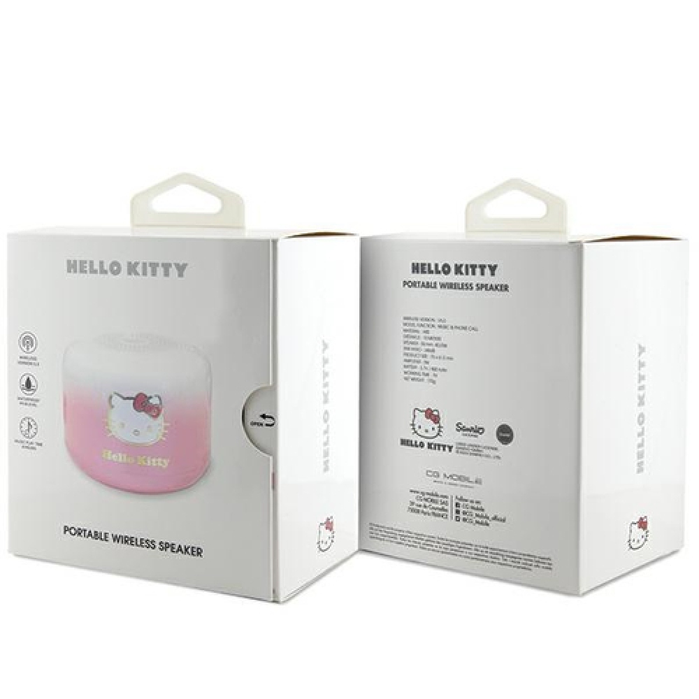 Hello Kitty Electroplate Gradient Bluetooth speaker - růžový