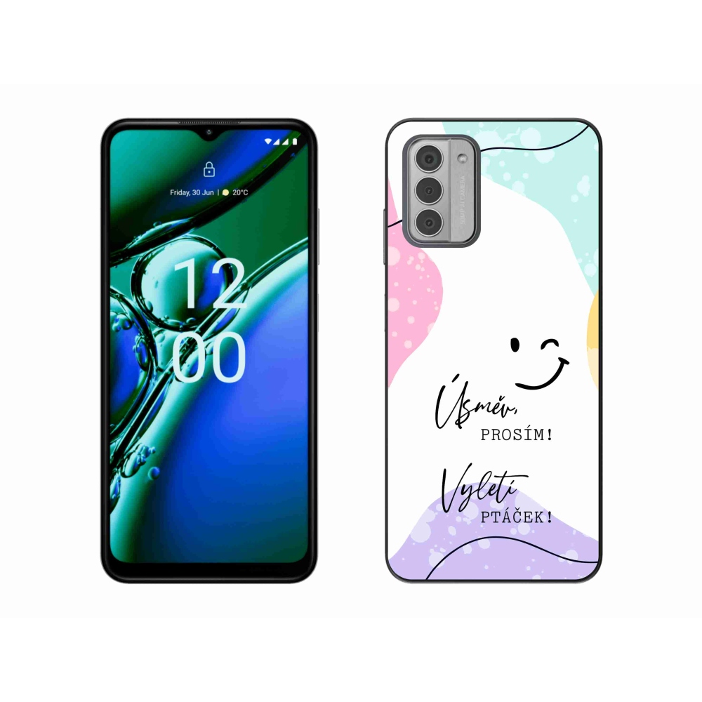 Gelový kryt mmCase na Nokia G42 - vtipný text 4 bílé pozadí