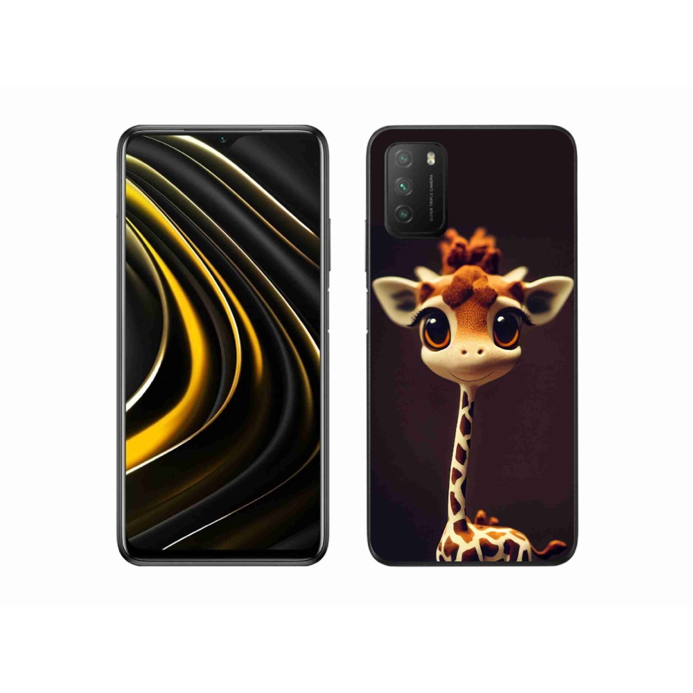 Gelový kryt mmCase na Xiaomi Poco M3 - malá žirafa