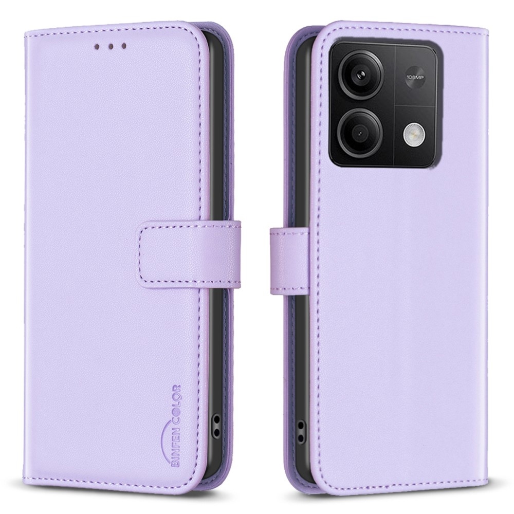 BNF knížkové pouzdro na Xiaomi Redmi Note 13 5G - světlefialové