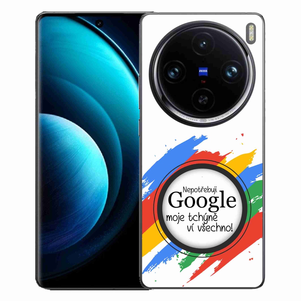 Gelový kryt mmCase na Vivo X100 Pro 5G - tchýně ví všechno bílé pozadí