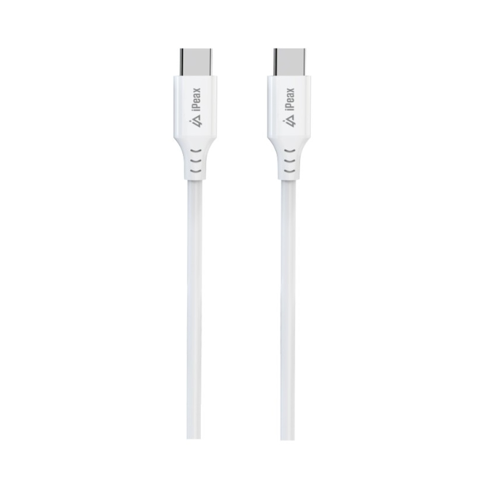 iPEAX TPU kabel USB-C / USB-C 1,5 m, USB 2.0 - bílý