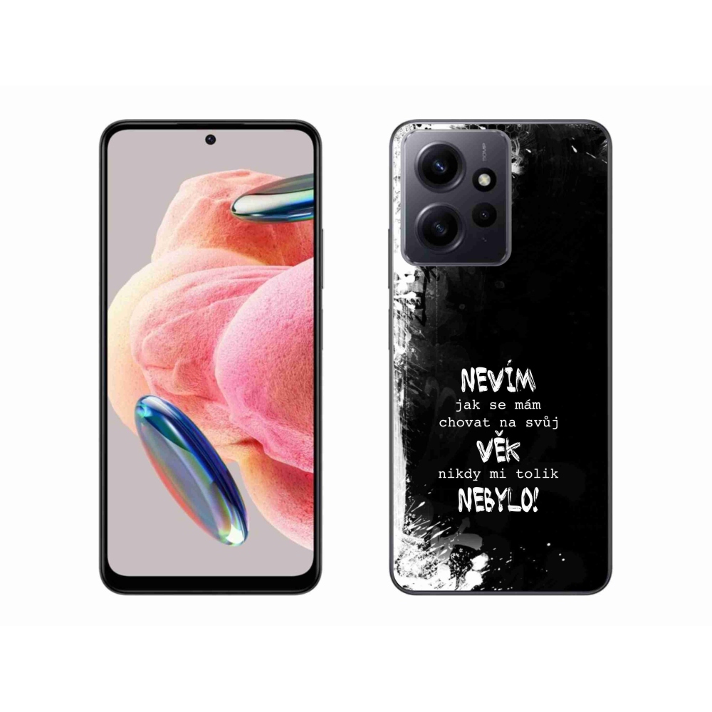 Gelový kryt mmCase na Xiaomi Redmi Note 12 4G - vtipný text 14 černé pozadí