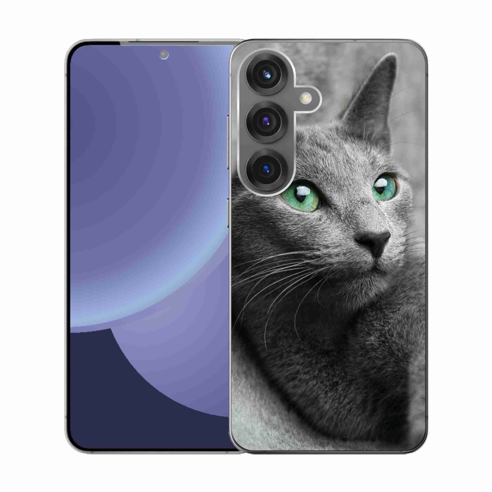 Gelový kryt mmCase na Samsung Galaxy S25 - kočka 2