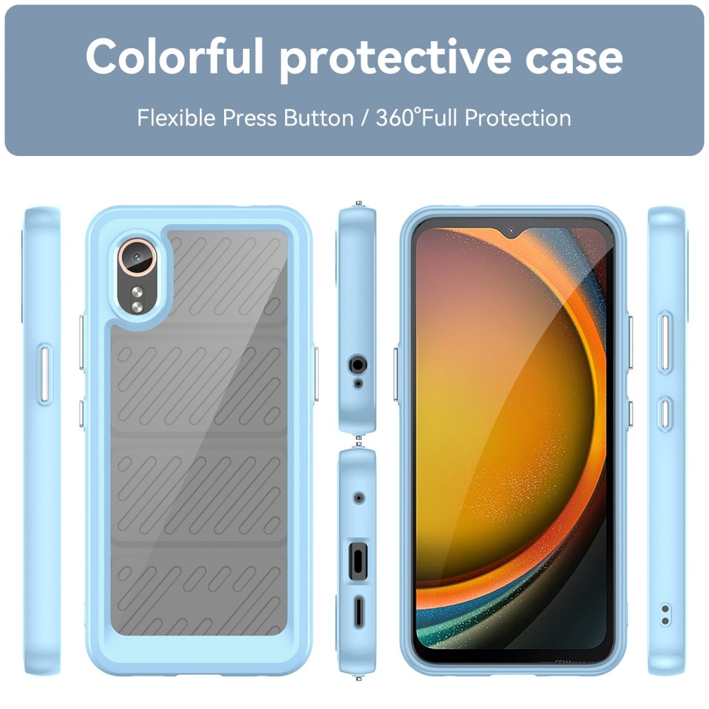 Gelový obal s pevnými zády na Samsung Galaxy Xcover 7 - modrý