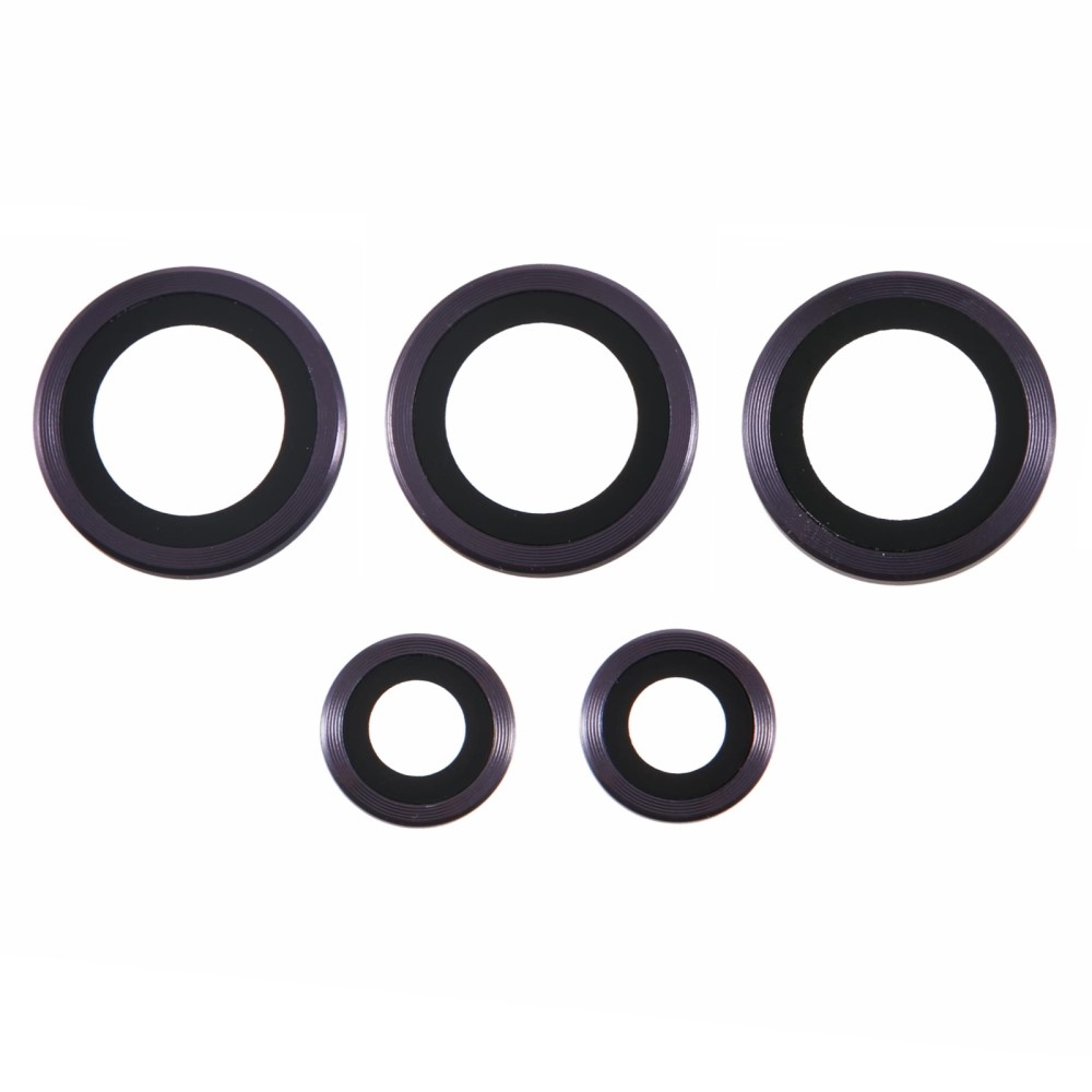 Metal sklo čočky fotoaparátu na Samsung Galaxy S25 Ultra (3 samostatná skla) - tmavěfialové