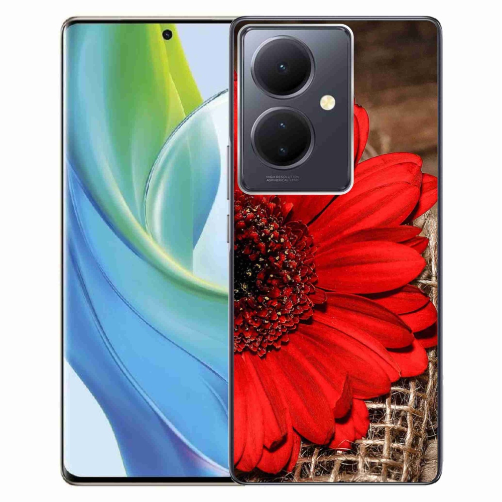 Gelový kryt mmCase na Vivo V29 Lite 5G - gerbera