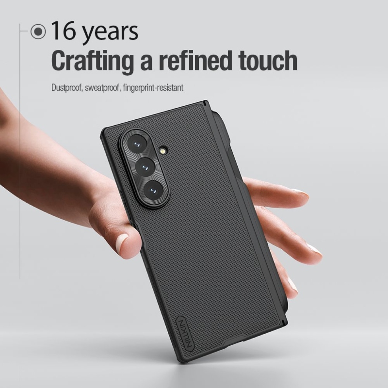 Nillkin Super Frosted FOLD Magnetic Pen Slot Zadní Kryt pro Samsung Galaxy Z Fold 7 Black