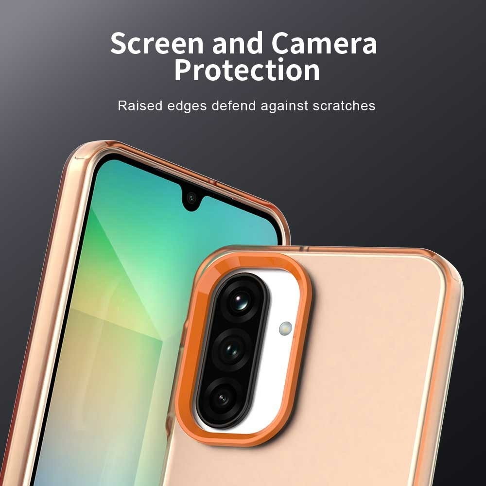 Candy matný gelový obal na Samsung Galaxy A26 5G - oranžový
