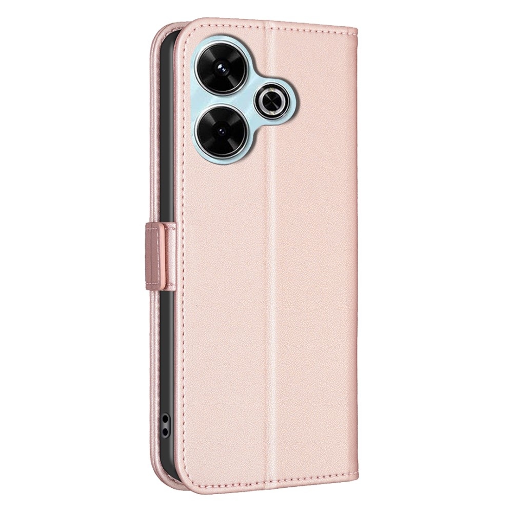 BNF knížkové pouzdro na Xiaomi Redmi 13 4G/Poco M6 4G - růžovozlaté