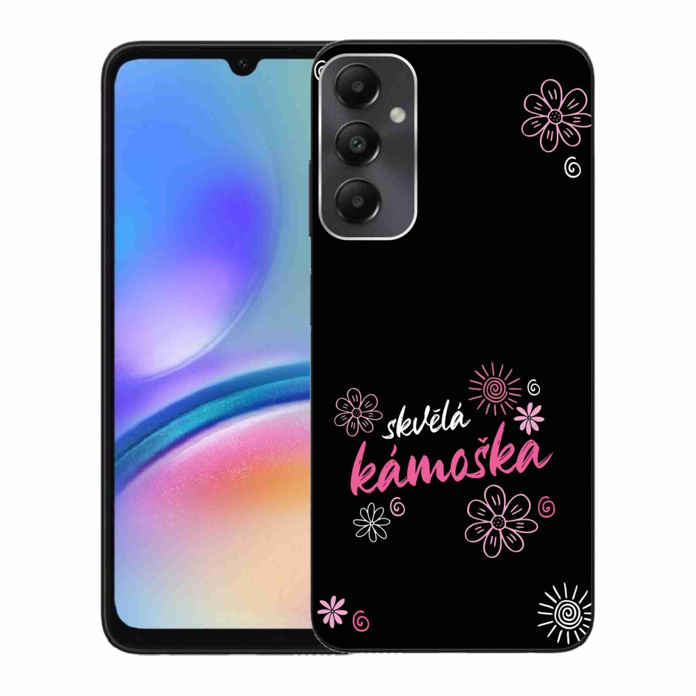 Gelový kryt mmCase na Samsung Galaxy A05s - skvělá kámoška černé pozadí