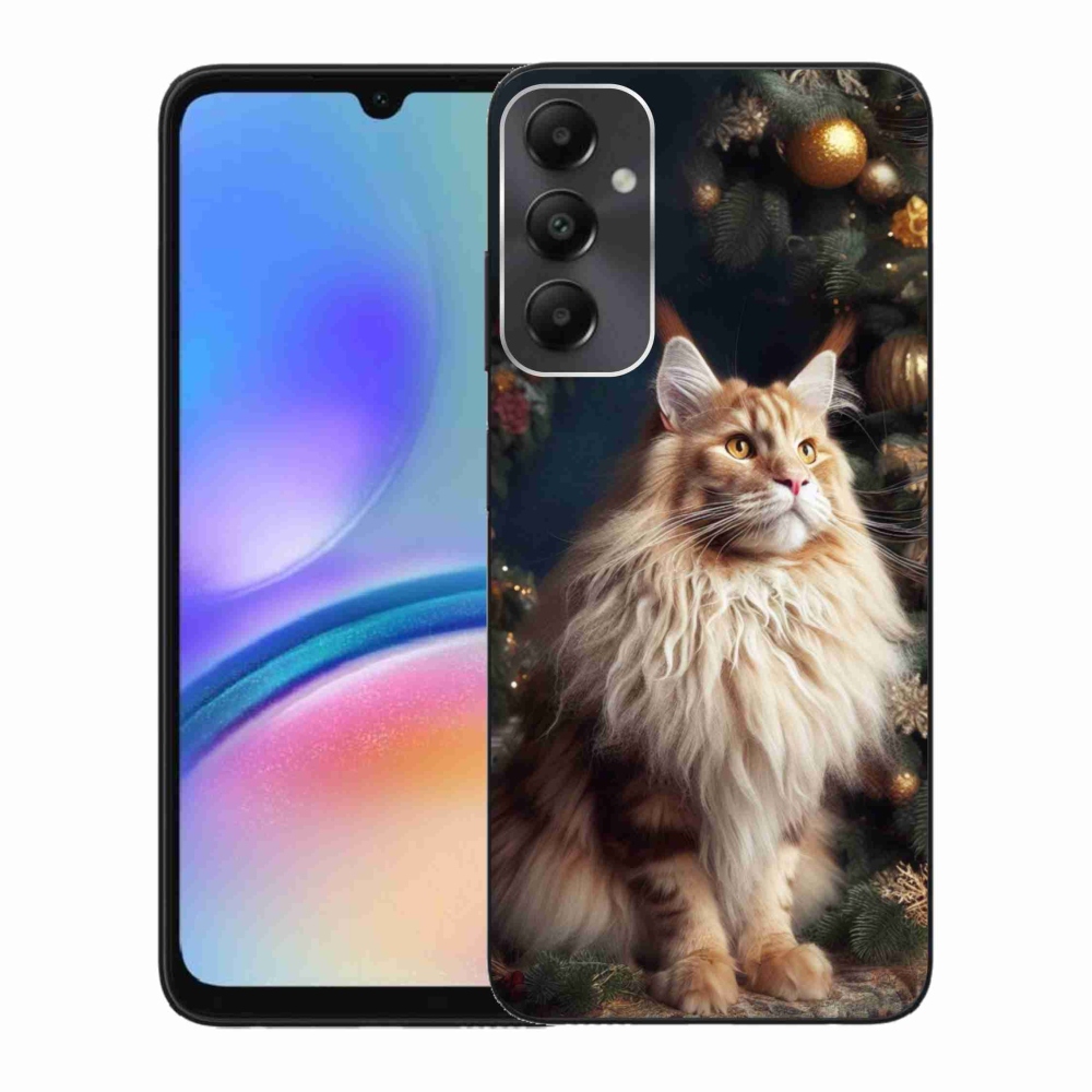 Gelový kryt mmCase na Samsung Galaxy A05s - kočka u stromku