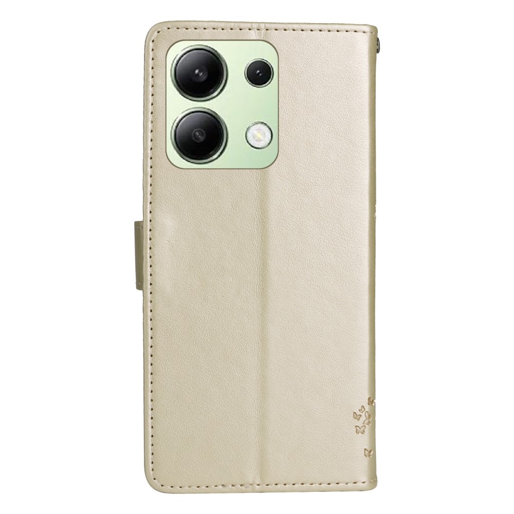 Trees knížkové pouzdro na Xiaomi Redmi Note 13 - zlaté