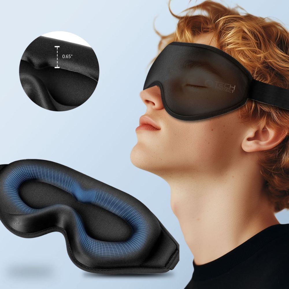 Tech-Protect EyeShade 3D maska na spaní - černá