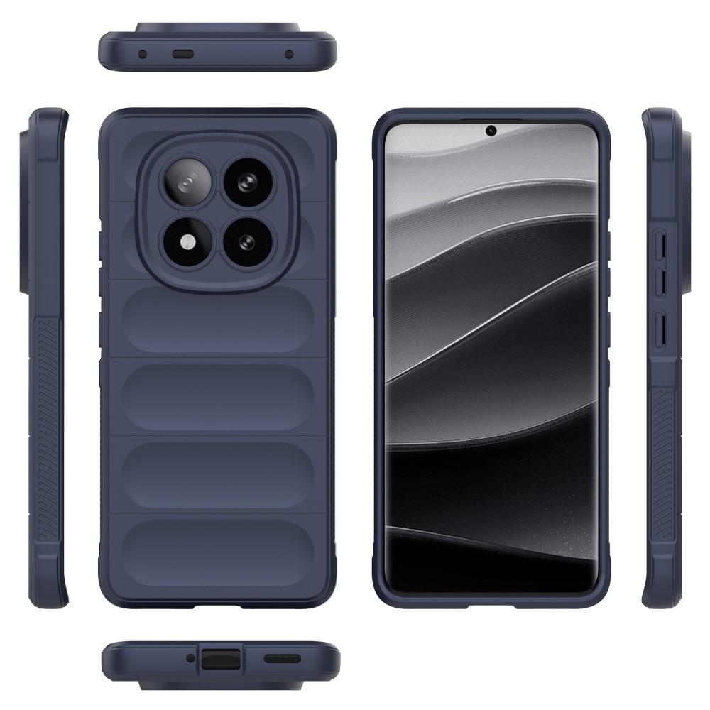 Rugg odolný gelový obal na Xiaomi Redmi Note 14 Pro+ 5G - tmavěmodrý