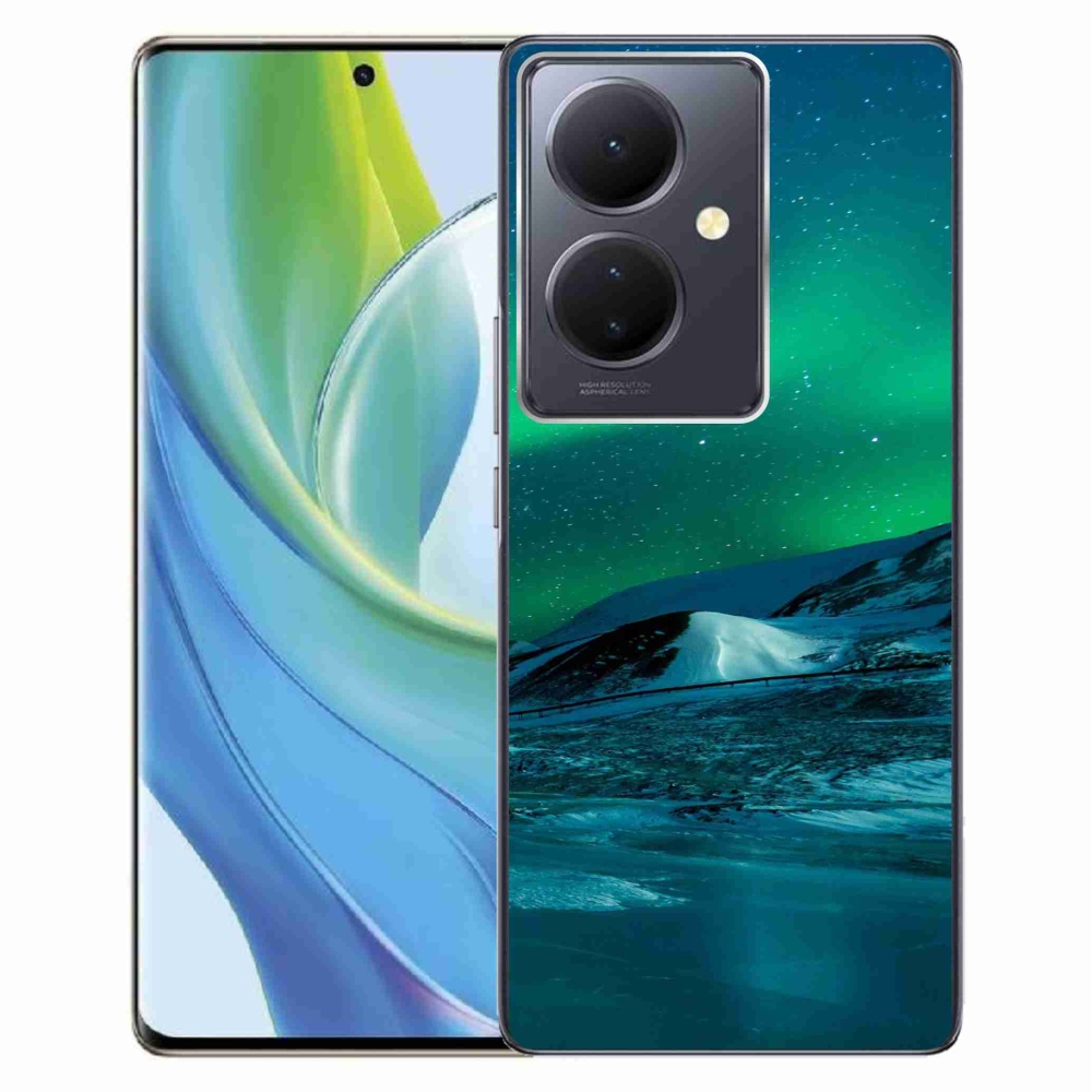 Gelový kryt mmCase na Vivo V29 Lite 5G - polární záře