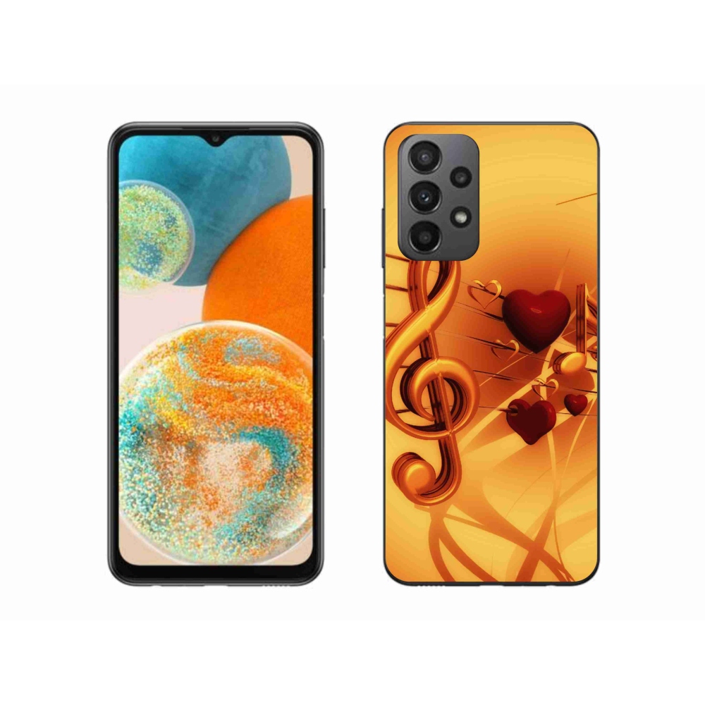 Gelový kryt mmCase na Samsung Galaxy A23 4G/5G - noty
