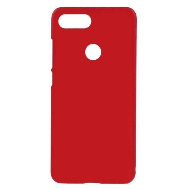 Rubb plastový obal s pogumováním na mobil Xiaomi Mi 8 Lite - červený