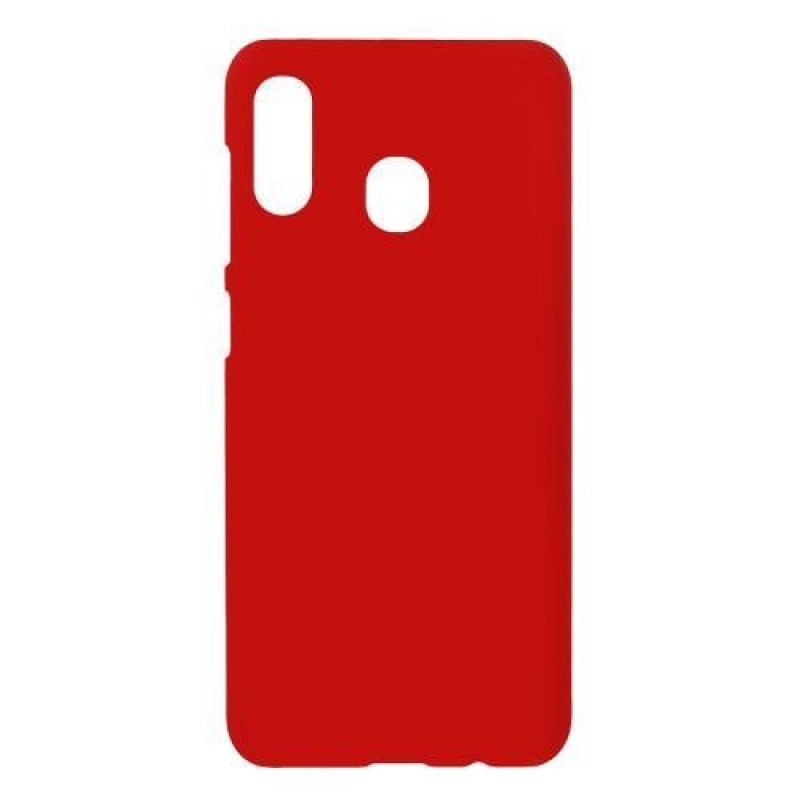 Rubber plastový obal na mobil Samsung Galaxy A30 - červený